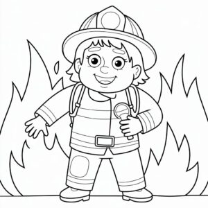 kleurplaten brandweer