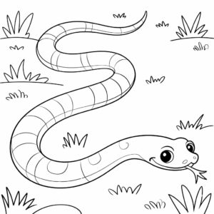 kleurplaten slang