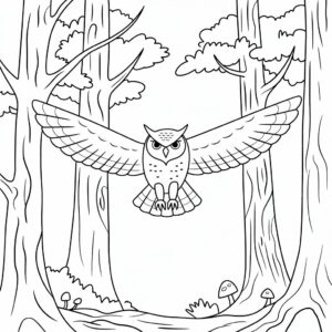dessin hibou