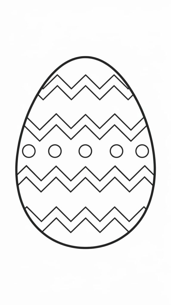 printable easter egg coloring pages