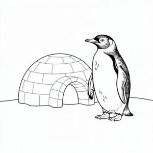 kleurplaten van pinguins