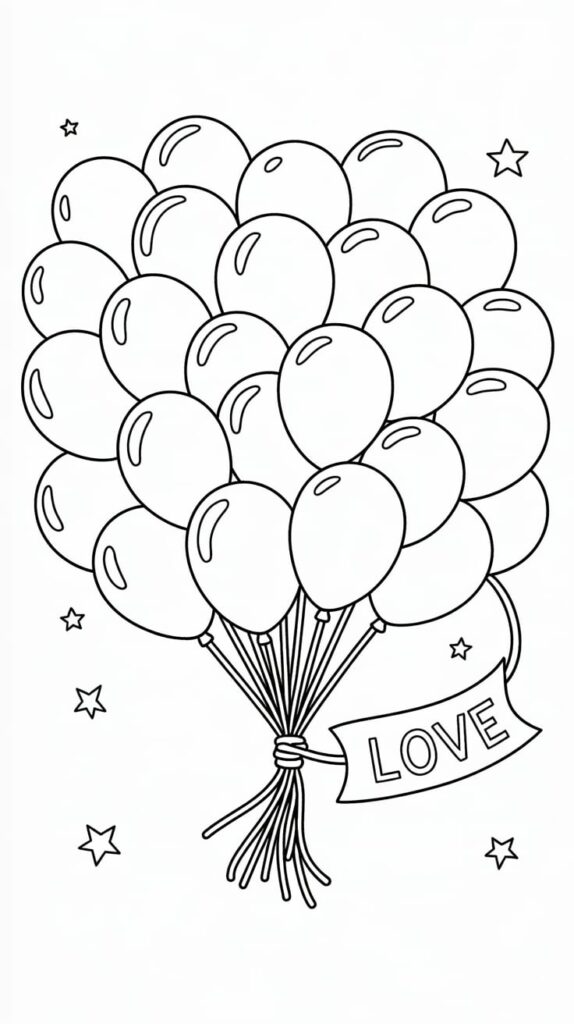 liefde kleurplaat valentijn