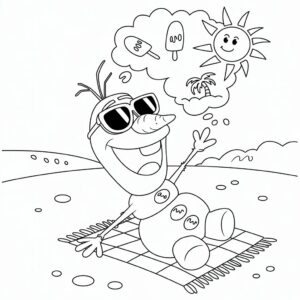 disegno pupazzo di neve