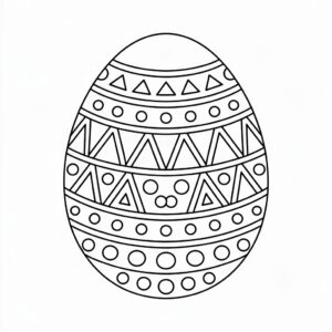 coloring pages of easter eggs