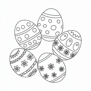 coloring page easter egg