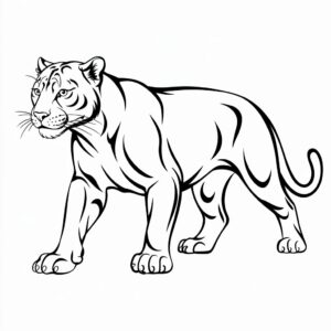 panter farvelægget nemt