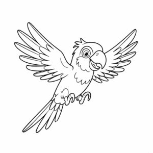 papağan boyama okul öncesi