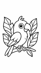 papagei ausmalbilder kostenlos