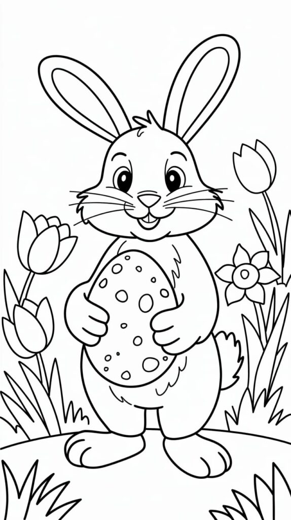 coniglio di pasqua disegni