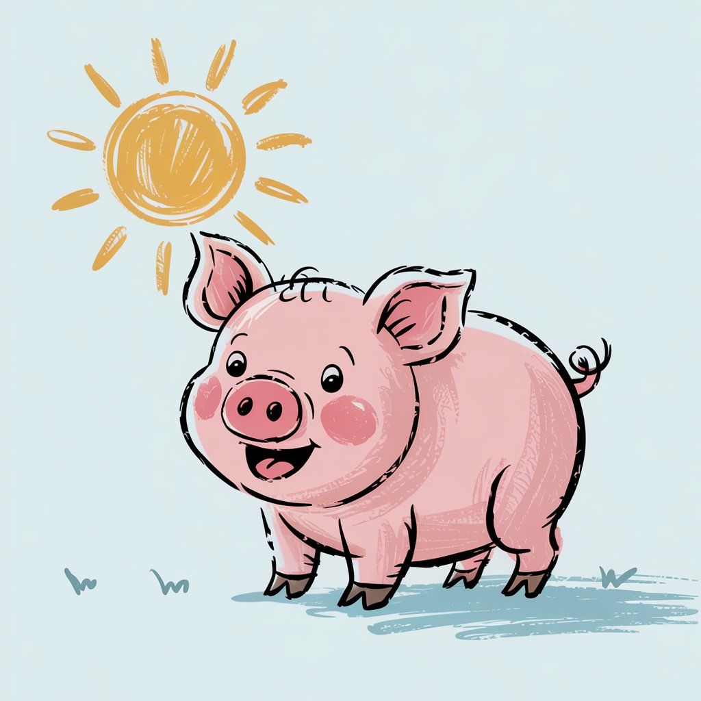 pig coloring pages feature