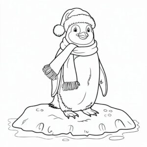 pinguïn kleurplaat