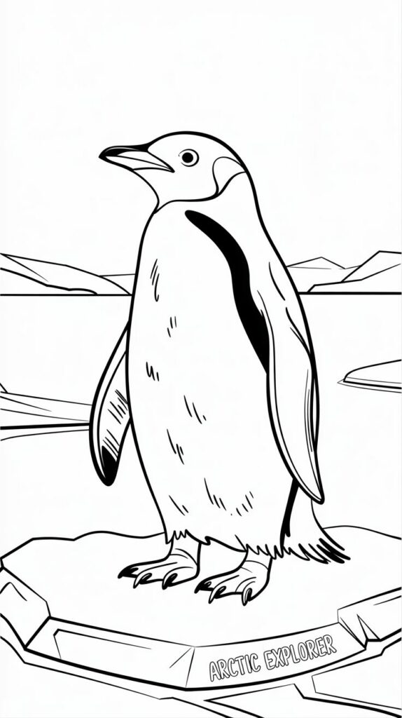 pinguïn tekenen schattig