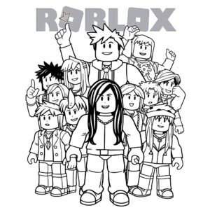 coloriage de roblox