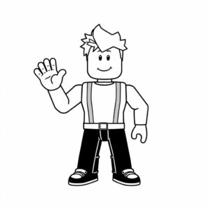 coloriage blue roblox