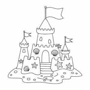 kleurplaten van kastelen