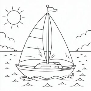 simpele boot tekenen