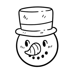 disegni di un pupazzo di neve