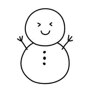 disegno pupazzo neve