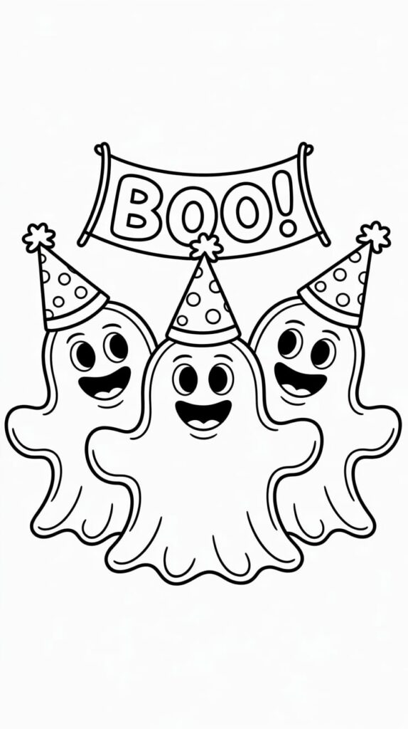 printable spooky coloring pages