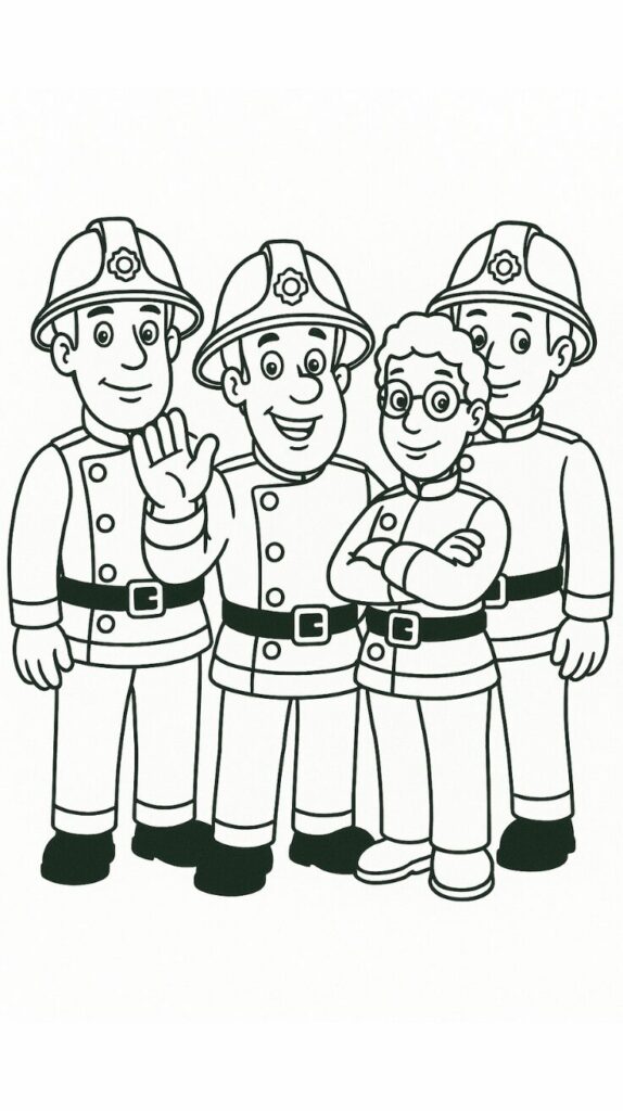 tekening brandweer