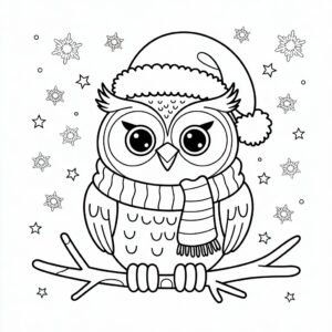 dessin hibou mignon