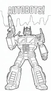 transformers colorare