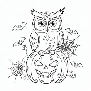 dessin hibou facile et mignon