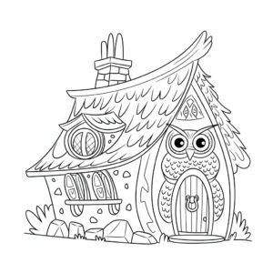 hibou dessin animé