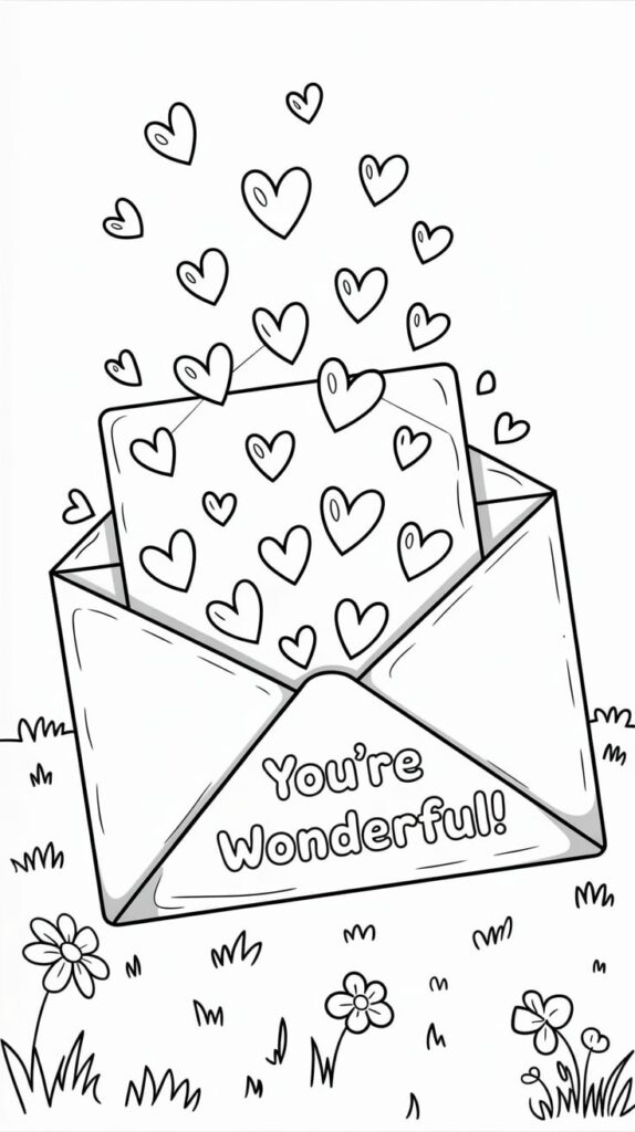 valentijn tekening maken