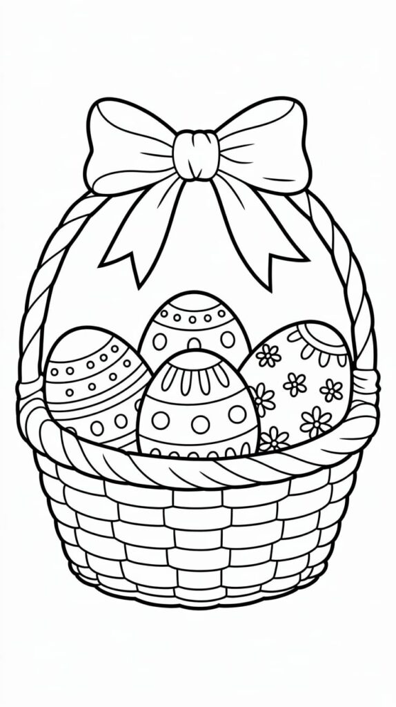 disegno pasqua da colorare