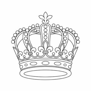 De Koninklijke Kroon kleurplaat om te downloaden