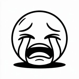 Emoji tristi colorare