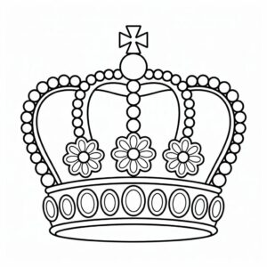 Gratis kleurplaat De Koninklijke Kroon