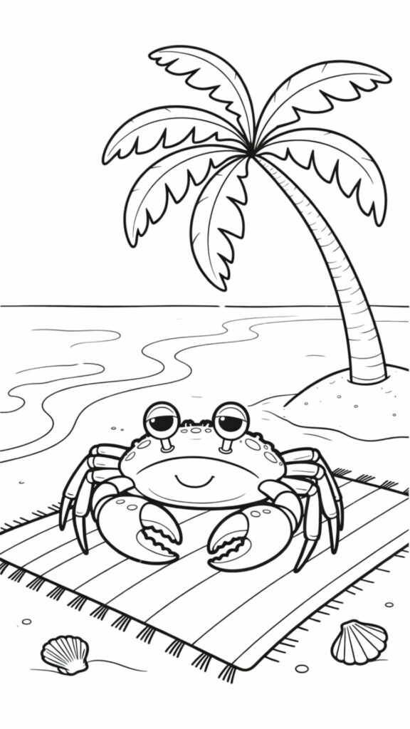 Krab Kleurplaten Afbeeldingen