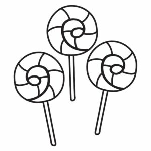 Büyük şeker Boyama Sayfası