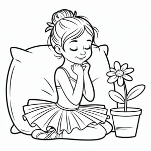 afbeelding ballerina tekening