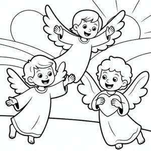 anneler melektir boyama sayfası