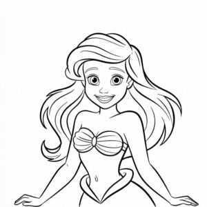 ausmalbilder ariel