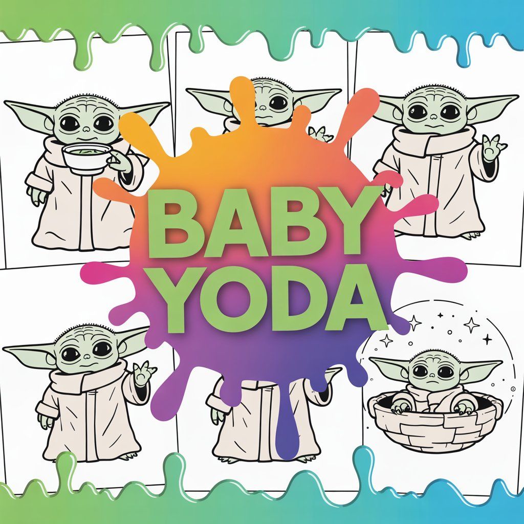 baby yoda kleurplaat ft
