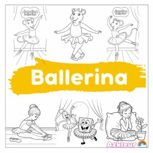 Ballerina Kleurplaat