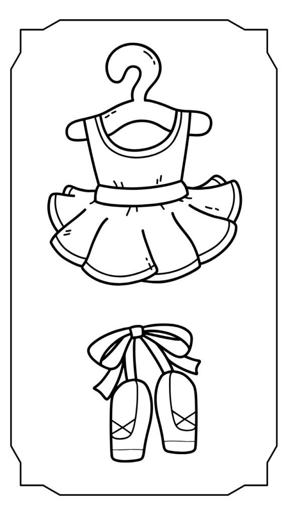 ballerina schoenen tekenen