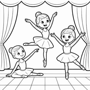 ballerina tekenen simpel