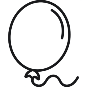 ballon kleurplaat makkelijk