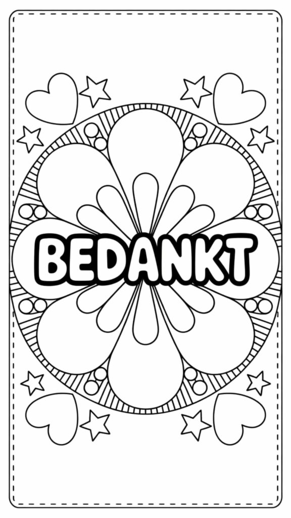 bedankt tekenen