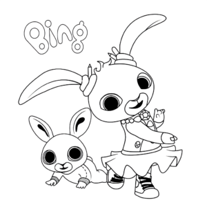 bing konijn kleurplaat gratis