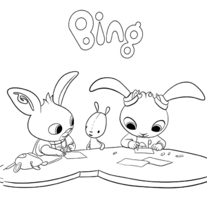 bing konijn kleurplaten makkelijk