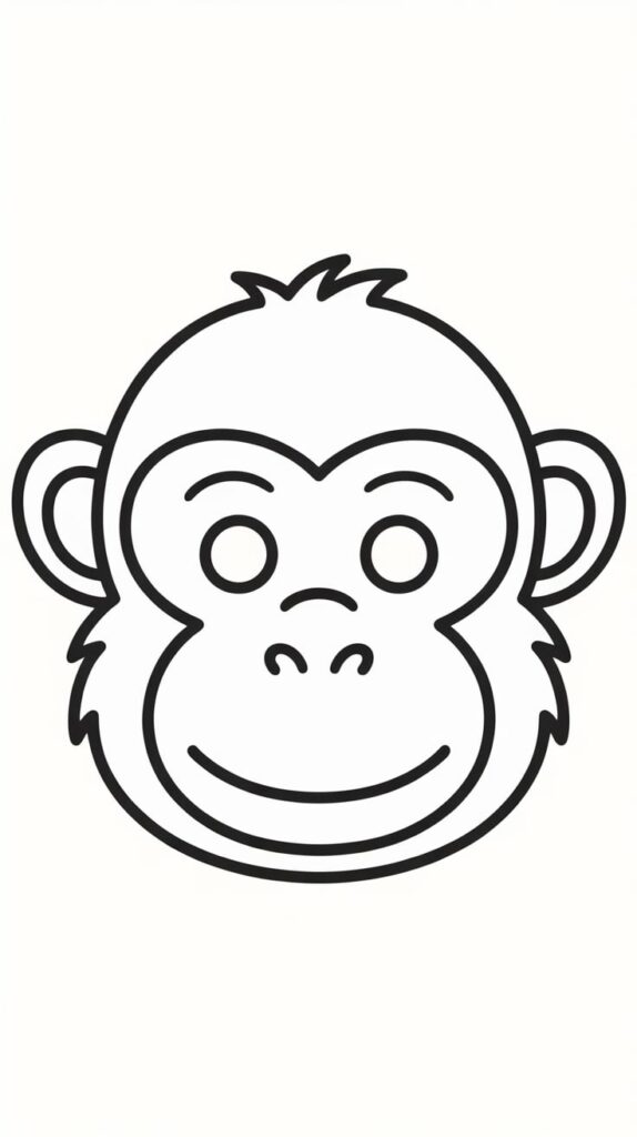 carnaval kleurplaat masker