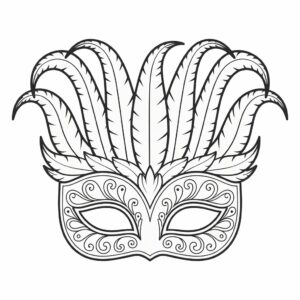 carnaval masker tekening