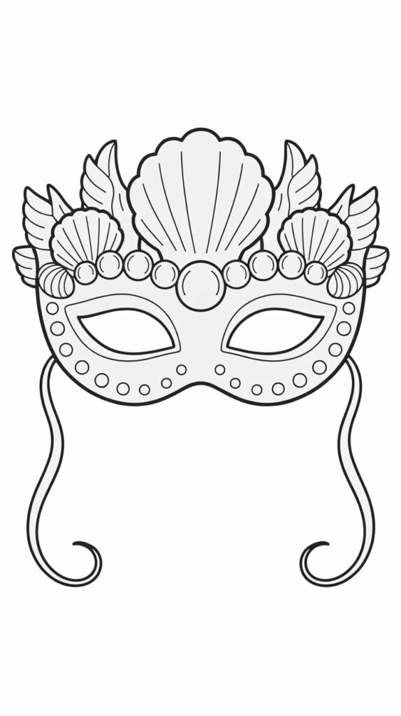 carnaval maskers tekenen