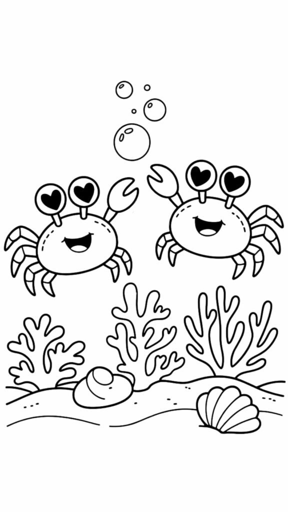 cartoon krab tekenen